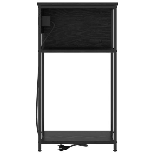 Нощен шкаф Черния дъб 41 x 28 x 76 см Инженерно дърво