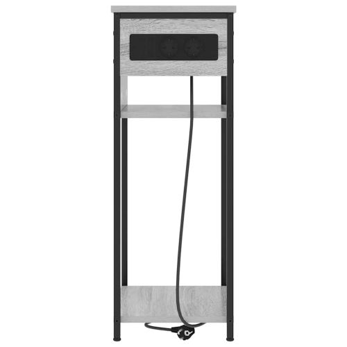 Нощен шкаф Сив Сонома 41 x 28 x 76 см Инженерна дървесина