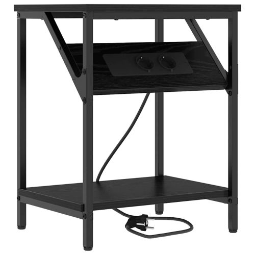 Нощен шкаф Черния дъб 38 x 30 x 48 см Инженерно дърво