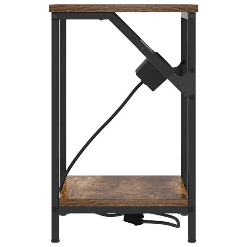 Нощен шкаф Димян дъб 38 x 30 x 48 см Инженерно дърво