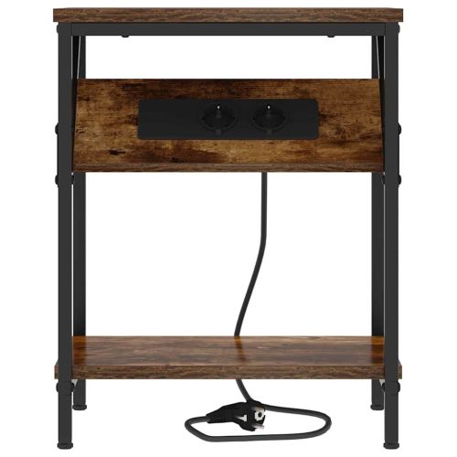 Нощен шкаф Димян дъб 38 x 30 x 48 см Инженерно дърво