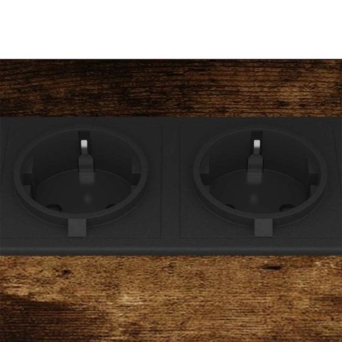 Нощен шкаф 2 pcs Димян дъб 38 x 30 x 48 см Инженерно дърво