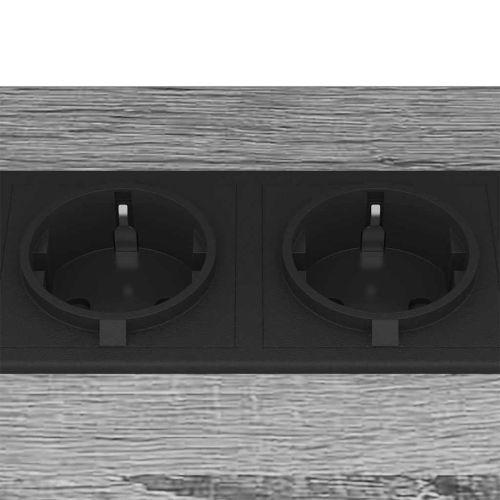 Нощен шкаф 2 pcs Сив Сонома 38 x 30 x 48 см Инженерно дърво