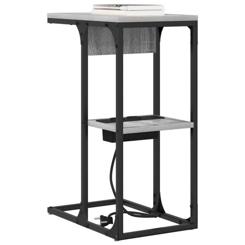 Нощен шкаф Сив Сонома 41,5 x 26 x 60,5 см Инженерно дърво