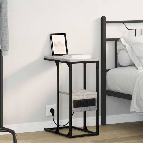 Нощен шкаф Сив сонома 41.5 x 26 x 60.5 см Инженерно дърво