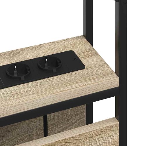 Табла за съхранение с рафт дъб сонома 80 cm Инженерно дърво