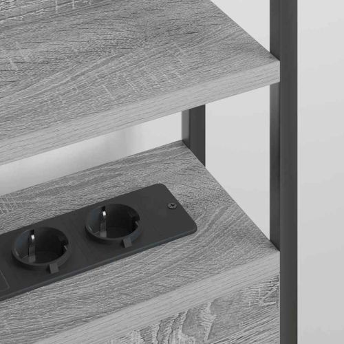 Табла за съхранение с рафт Сив сонома 80 cm Инженерно дърво