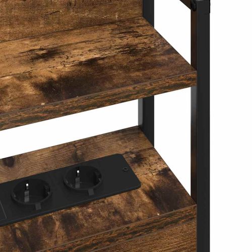 Табла за съхранение със съхранение Опушен дъб Инженерно дърво