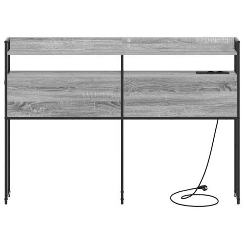 Табла за съхранение с рафт Сив сонома 120 cm Инженерно дърво