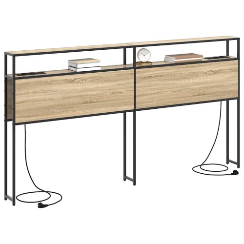 Табла за съхранение с рафт дъб сонома 200 cm Инженерно дърво