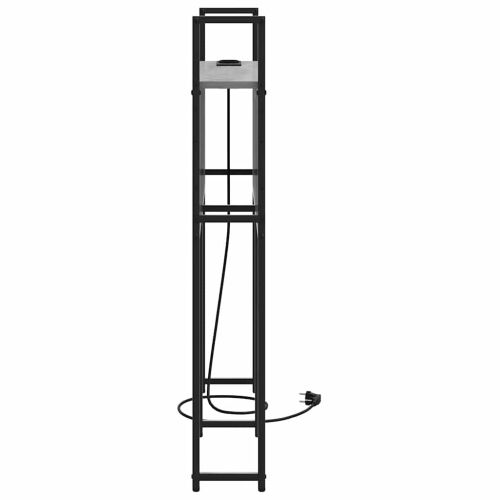 Табла за легло за съхранение с зарядна станция Сив сонома