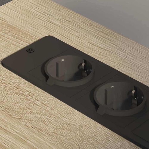 Шкаф с зарядна станция с колело Сонома дъб 61 x 46 x 67 см