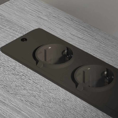 Шкаф с зарядна станция с колело Сив Сонома 61 x 46 x 67 см