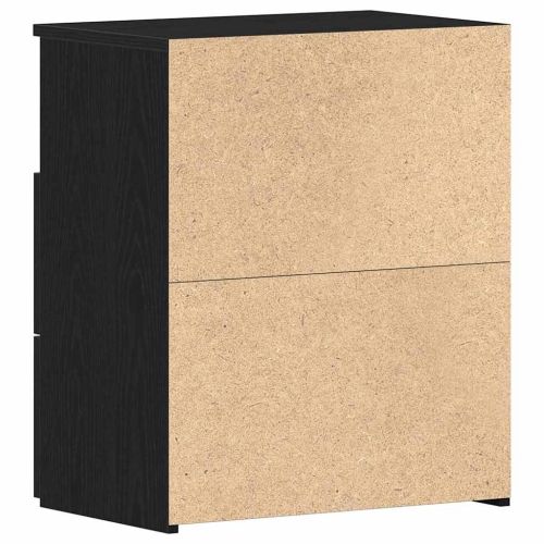 Нощна маса 2 pcs Черния дъб 50 x 32 x 60 см Инженерно дърво