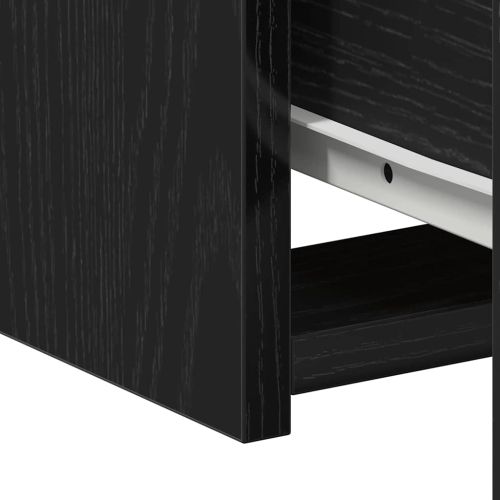 Нощна маса 2 pcs Черния дъб 50 x 32 x 60 см Инженерно дърво