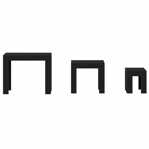 Стифиращи масички 3 pcs Черния дъб Инженерно дърво