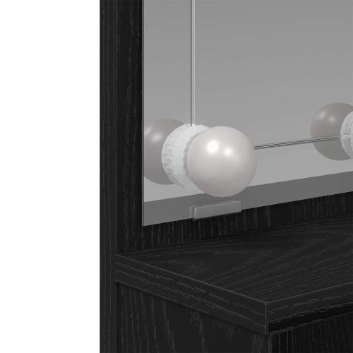 Тоалетка с рафт Черния дъб 86,5 x 35 x 136 cm Инженерно дърво