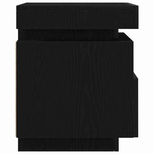 Нощен шкаф 2 pcs Черния дъб 40 x 39 x 48,5 см Инженерно дърво