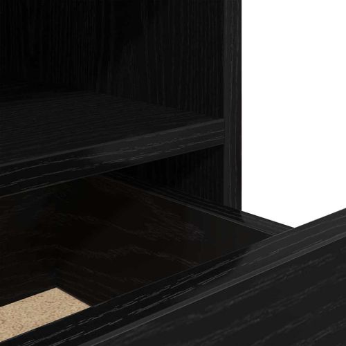 Нощен шкаф 2 pcs Черния дъб 40 x 39 x 48,5 см Инженерно дърво