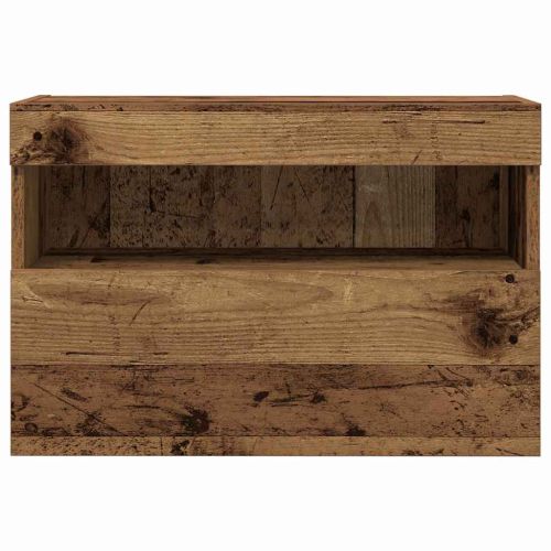 TV стенен шкаф 2 pcs Старо дърво 60 x 30 x 40 см