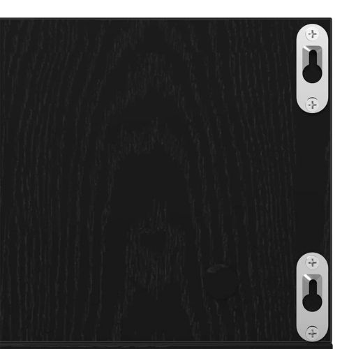 Стенен рафт с рафт Черния дъб 75 x 18 x 18 см Инженерно дърво