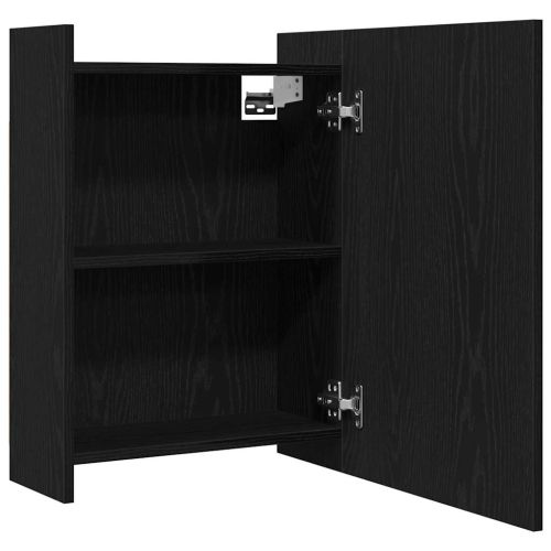 Шкаф с огледало за баня Черния дъб 62,5 x 20,5 x 64 см