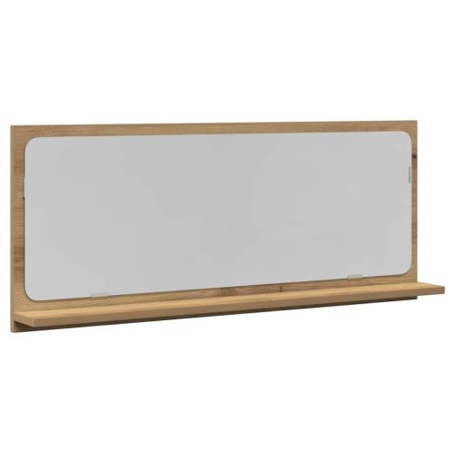 Огледален рафт дъб артизан 90 x 10,5 x 37 cm Инженерно дърво