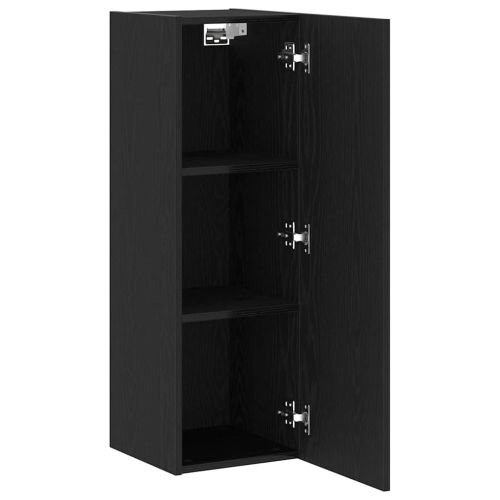 Стенен ТВ шкаф 2 pcs Черния дъб 30,5 x 28,5 x 90 см
