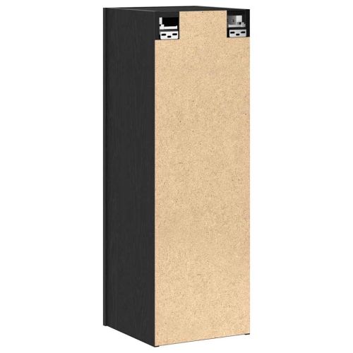 Стенен ТВ шкаф 2 pcs Черния дъб 30,5 x 28,5 x 90 см