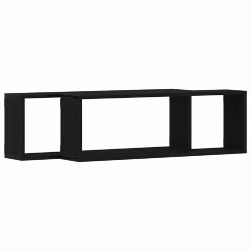 Стени за рафтове 2 бр. Черния дъб 80 x 15 x 26 см