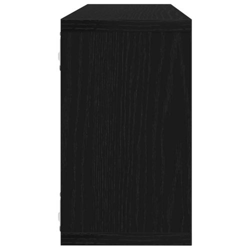 Стени за рафтове 2 бр. Черния дъб 80 x 15 x 26 см