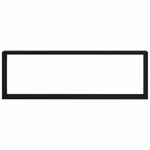 Стени за рафтове с рафт 4 pcs Черния дъб 80 x 15 x 26 см