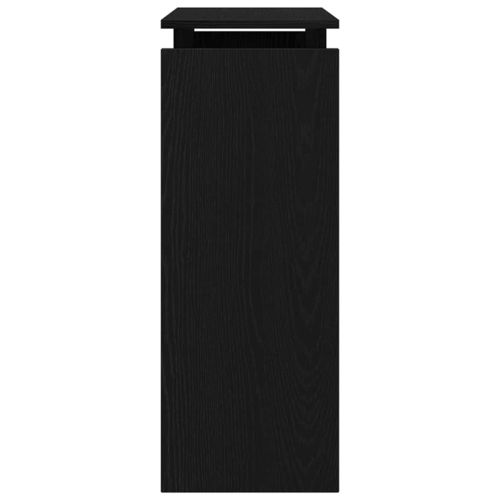 Конзолна маса Черния дъб 80 x 30 x 80 см Инженерно дърво