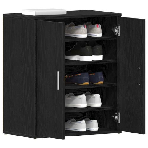 Шкаф за обувки Черния дъб 60 x 35 x 70 cm Инженерно дърво