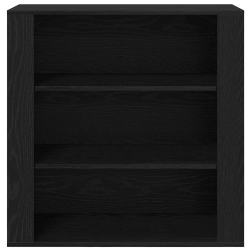 Стенен шкаф с рафт Черния дъб 80 x 33 x 80 см Инженерно дърво