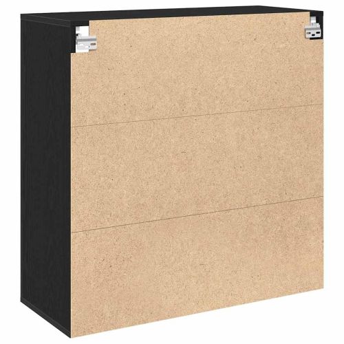 Стенен шкаф с рафт Черния дъб 80 x 33 x 80 см Инженерно дърво