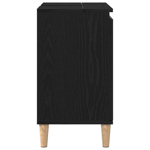 Шкаф за мивка в баня Черния дъб 58 x 33 x 60 см Инженерно дърво