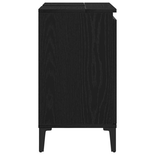 Шкаф за мивка в баня Черния дъб 58 x 33 x 60 см Инженерно дърво