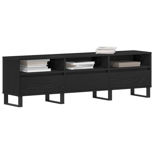 ТВ шкаф Черния дъб 150 x 30 x 44,5 см Инженерно дърво