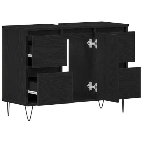 Шкаф за мивка в баня Черния дъб 80 x 33 x 60 см