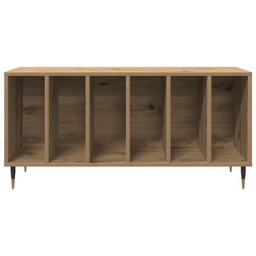 Шкаф за грамофонни плочи с рафт дъб артизан 100 x 38 x 48 см