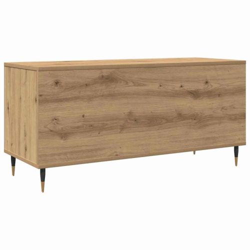 Шкаф за грамофонни плочи с рафт дъб артизан 100 x 38 x 48 см