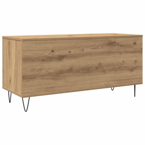 Шкаф за грамофонни плочи с рафт дъб артизан 100 x 38 x 48 см
