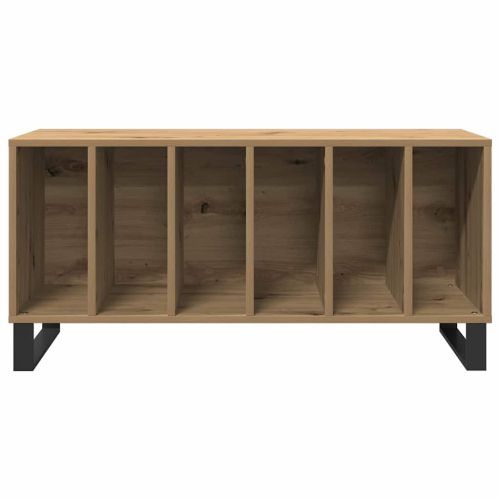 Шкаф за грамофонни плочи с рафт дъб артизан 100 x 38 x 48 см