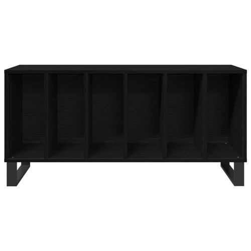 Шкаф за грамофонни плочи с рафт Черния дъб 100 x 38 x 48 см