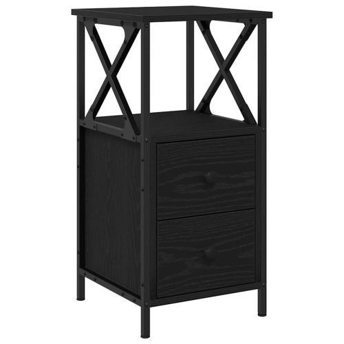 Нощен шкаф 2 бр. Черния дъб 34 x 35,5 x 70 см