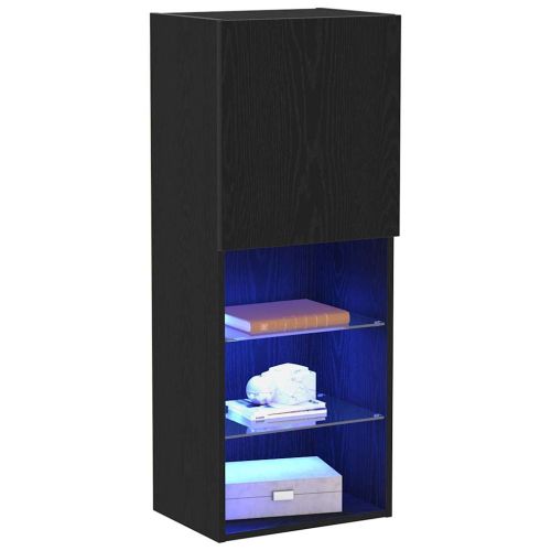 Комплект ТВ шкаф Черния дъб 40,5 x 30 x 102 см Инженерно дърво