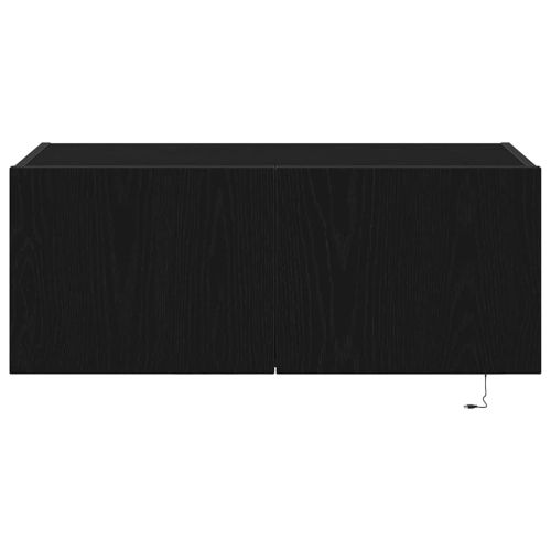 TV стенен шкаф 80 x 35 x 31 cm Черния дъб Инженерна дървесина