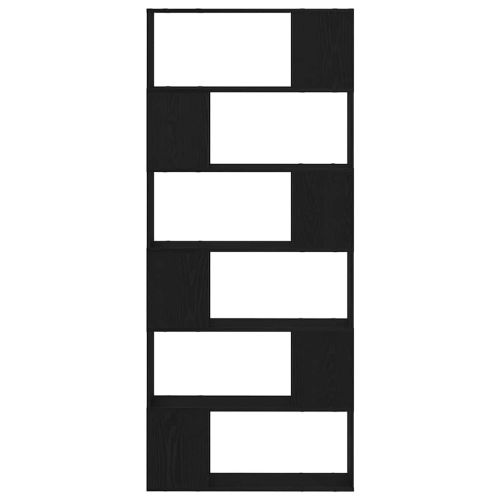Комплект ТВ шкаф Черно 80 x 24 x 186 cm Инженерно дърво