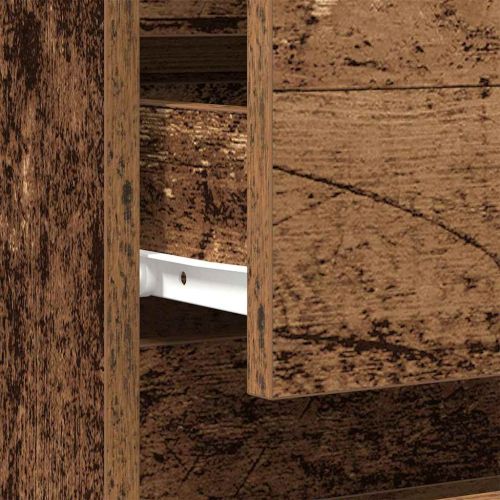 Нощен шкаф 2 pcs Старо дърво 40 x 35 x 50 см Инженерно дърво